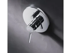 Einhebelmischer<AM.PM Wannen Einhand-Mischbatterie Unterputz Wandthermostat, Thermostat Mischbatterie Dusche X-Joy S FXB45000 Chrom