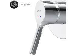 Einhebelmischer<AM.PM Wannen Einhand-Mischbatterie Unterputz Wandthermostat, Thermostat Mischbatterie Dusche X-Joy S FXB45000 Chrom