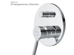 Einhebelmischer<AM.PM Wannen Einhand-Mischbatterie Unterputz Wandthermostat, Thermostat Mischbatterie Dusche X-Joy S FXB45000 Chrom