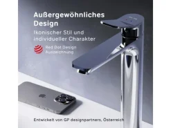 New AM.PM Waschtischarmatur mit hohem Auslauf, Waschbecken Armatur, Mischbatterie FXA92000 X-Joy Wasserhahn Bad Einhebelmischer