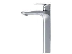 Einhebelmischer<AM.PM Waschtischarmatur mit hohem Auslauf Gem Wasserhahn Bad aus Messing, Mischbatterie FGA92000 Chrom