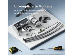 Online AM.PM Waschtischarmatur mit Klick-Ablauf, Waschbecken Armatur, Mischbatterie FXA82100 X-Joy Wasserhahn Bad Einhebelmischer