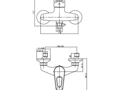 Outlet AquaSu Einhebelmischer Brausearmatur Luna Chrom