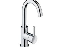 New AquaSu Einhebelmischer Waschbeckenarmatur 137 Basic Chrom