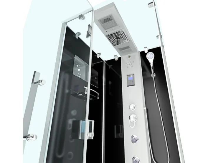 AcquaVapore Einhebelmischer<AquaVapore Dampfdusche Duschtempel Sauna Dusche Duschkabine D38-13L2 90x90 cm