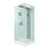 AcquaVapore Einhebelmischer<AquaVapore Dampfdusche Duschtempel Sauna Dusche Duschkabine D38-10L2-EC 90x90 cm