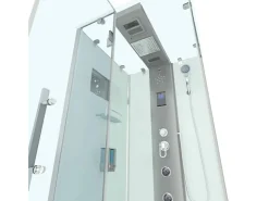 AcquaVapore Einhebelmischer<AquaVapore Dampfdusche Duschtempel Sauna Dusche Duschkabine D38-10L2-EC 90x90 cm