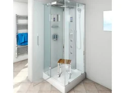 AcquaVapore Einhebelmischer<AquaVapore Dampfdusche Duschtempel Sauna Dusche Duschkabine D38-20L2 100x100 cm