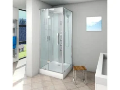 Clearance AquaVapore Dampfdusche Duschtempel Sauna Dusche Duschkabine D38-20L2-EC 100x100 Einhebelmischer