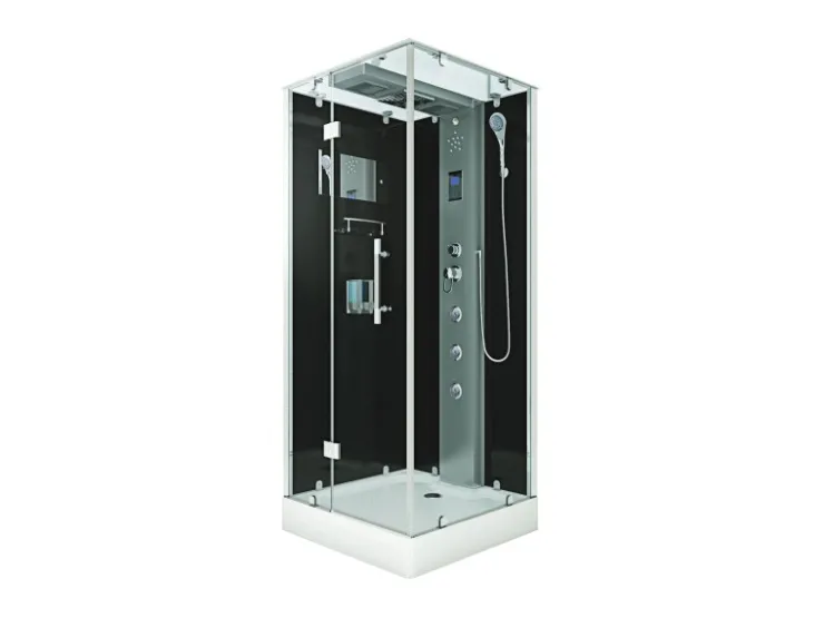 AcquaVapore Einhebelmischer<AquaVapore Dampfdusche Duschtempel Sauna Dusche Duschkabine D38-03L2 80x80 cm