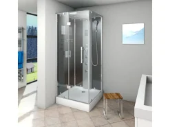 AcquaVapore Einhebelmischer<AquaVapore Dampfdusche Duschtempel Sauna Dusche Duschkabine D38-03L2 80x80 cm