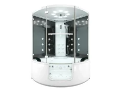 Outlet AquaVapore Dampfdusche Whirlpool Dusche Duschkabine K60-SW-EH 140x140cm Einhebelmischer
