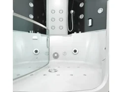 Outlet AquaVapore Dampfdusche Whirlpool Dusche Duschkabine K60-SW-EH 140x140cm Einhebelmischer