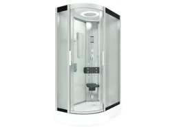Best AquaVapore Dusche Duschkabine D60-70M2L-EC Duschtempel Sauna 120x80 cm Einhebelmischer