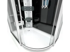 AcquaVapore Einhebelmischer<AquaVapore Dusche Duschkabine D60-73T2R Duschtempel Sauna 80x120 cm