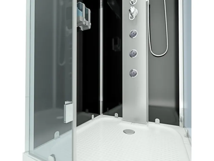 Best AcquaVapore AquaVapore Duschkabine Komplettdusche D38-23L0-EC Fertigdusche Dusche 100x100 cm