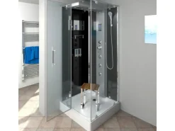 Best AcquaVapore AquaVapore Duschkabine Komplettdusche D38-23L0-EC Fertigdusche Dusche 100x100 cm