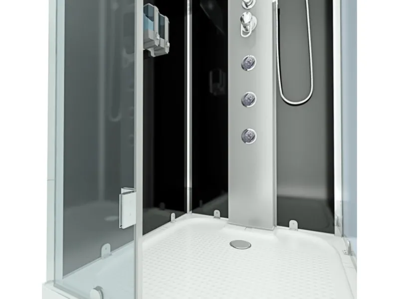 Discount AquaVapore Duschkabine Komplettdusche D38-23L0 Fertigdusche Dusche 100x100 cm Einhebelmischer