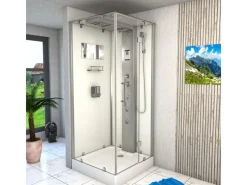 Online AquaVapore Duschkabine Komplettdusche D38-10R0 Fertigdusche Dusche 90x90 cm Einhebelmischer