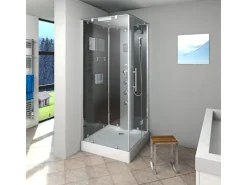 AcquaVapore Einhebelmischer<AquaVapore Duschkabine Komplettdusche D38-23R0 Fertigdusche Dusche 100x100 cm