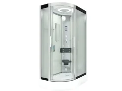 AcquaVapore Einhebelmischer<AquaVapore Duschkabine Komplettdusche Fertigdusche Dusche D60-70M0L-EC 120x80 cm