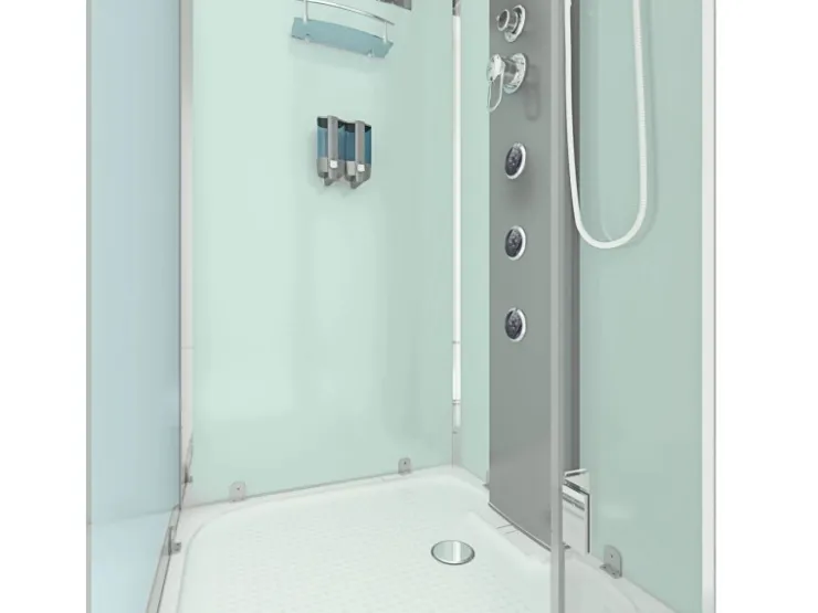 AcquaVapore Einhebelmischer<AquaVapore Duschkabine Komplettdusche D38-00R0 Fertigdusche Dusche 80x80 cm