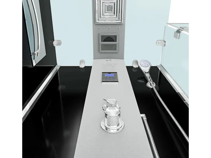AcquaVapore Einhebelmischer<AquaVapore Duschkabine Komplettdusche D38-03R0 Fertigdusche Dusche 80x80 cm