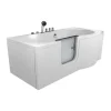 Outlet AquaVapore Seniorenwanne mit Tür Whirlpool S12-TH-AIR-L Badewanne 170x85cm Einhebelmischer