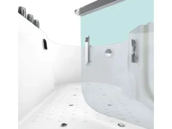 Outlet AquaVapore Seniorenwanne mit Tür Whirlpool S12-TH-AIR-L Badewanne 170x85cm Einhebelmischer