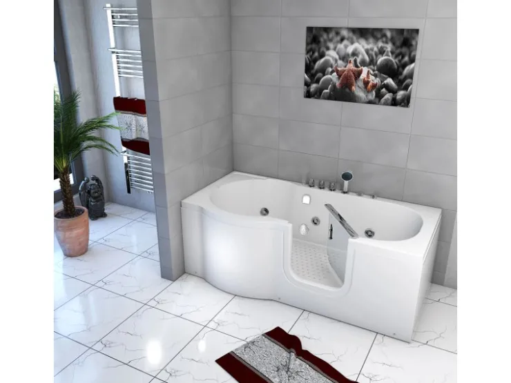 Online AcquaVapore AquaVapore Seniorenwanne mit Tür Whirlpool S12-TH-WP-R Badewanne 85x170cm
