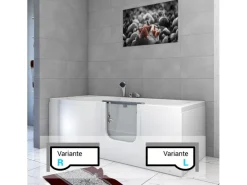 Online AcquaVapore AquaVapore Seniorenwanne mit Tür Whirlpool S12-TH-WP-R Badewanne 85x170cm