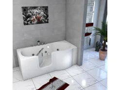 Online AcquaVapore AquaVapore Seniorenwanne mit Tür Whirlpool S12-EH-WP-L Badewanne 170x85cm