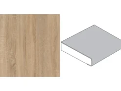 Outlet Arbeitsplatte 90 cm x 3,9 cm Meterware Berghütten Eiche