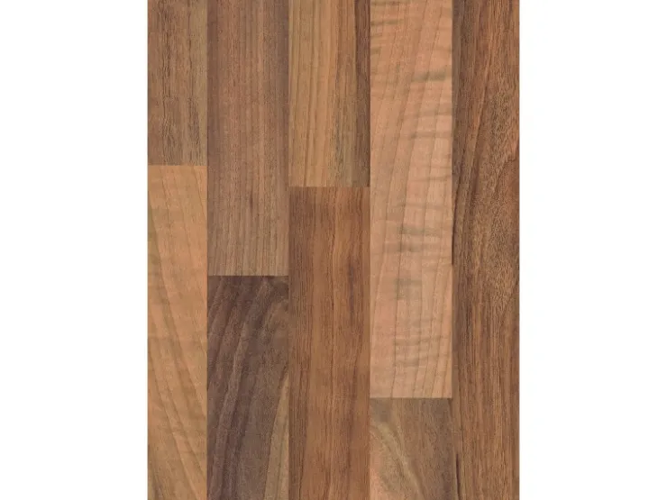 Arbeitsplatte 63,5 cm x 3,9 cm Meterware Nussbaum Butcherblock Hell