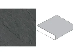 Clearance Arbeitsplatte 60 cm x 2,9 cm Meterware Porto Schiefer