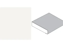 Outlet Arbeitsplatte 90 cm x 2,9 cm Meterware Uni Weiß