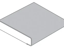 Sale Arbeitsplatte Weiß 60 cm x 3,9 cm Meterware Uni Weiß