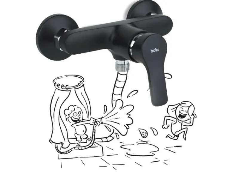 Hot Duscharmatur DU-5750 Schwarz Einhebelmischer