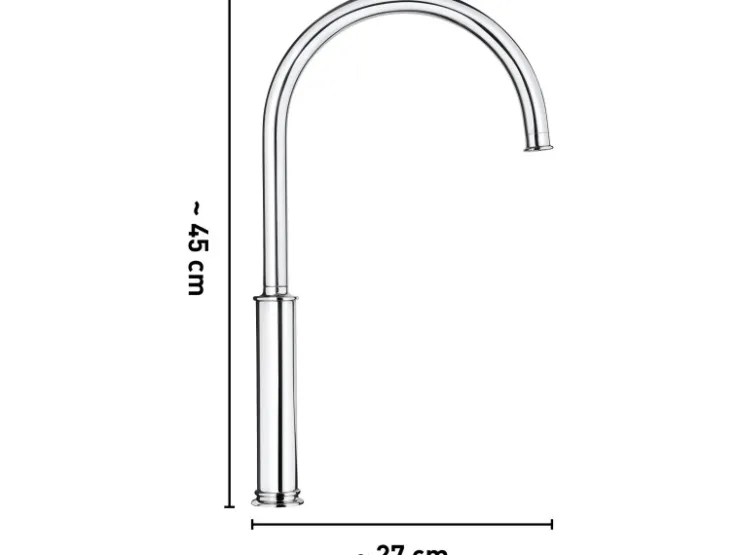 baliv Einhebelmischer<Küchenarmatur KI-1010 Chrom