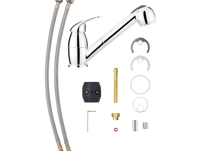 Clearance Küchenarmatur KI-5011 Chrom Einhebelmischer
