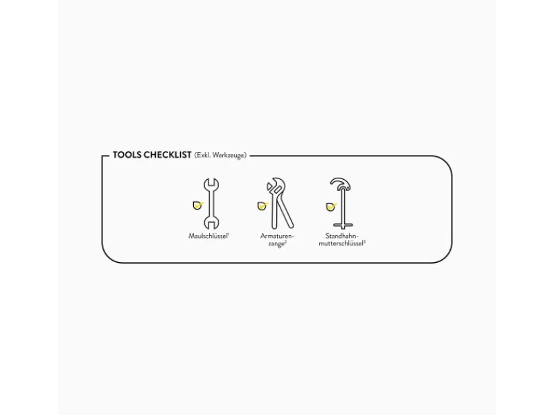 Clearance Küchenarmatur KI-5011 Chrom Einhebelmischer