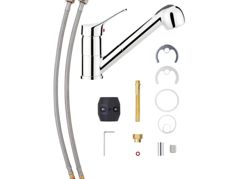 Clearance Küchenarmatur KI-5171 Chrom Einhebelmischer