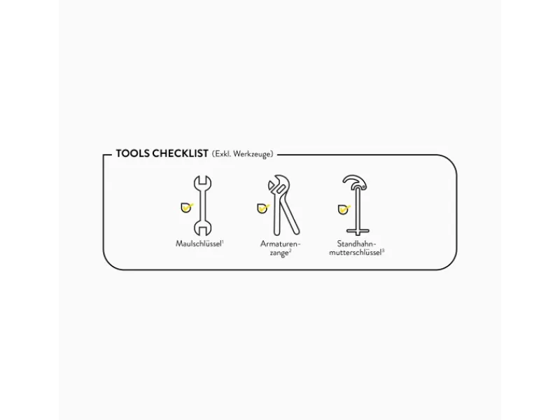 Clearance Küchenarmatur KI-5171 Chrom Einhebelmischer