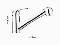 Outlet Küchenarmatur KI-5091 Chrom Einhebelmischer