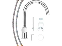 New Küchenarmatur KI-5151 Chrom Einhebelmischer
