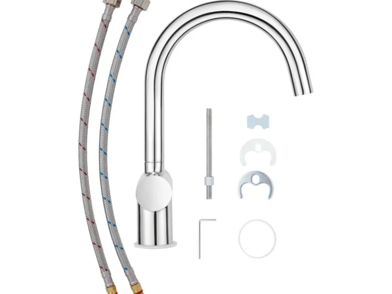 New Küchenarmatur KI-5151 Chrom Einhebelmischer