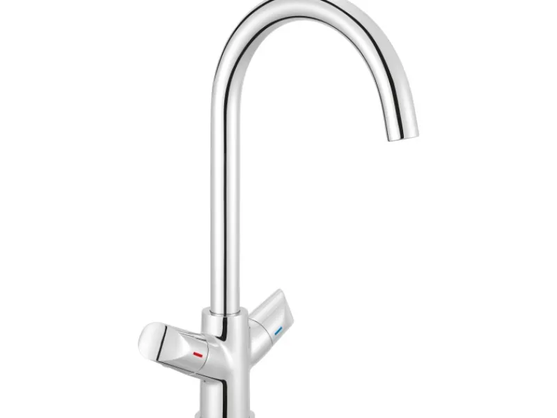 Sale Küchenarmatur KI-1280 Chrom Zweigriffarmatur