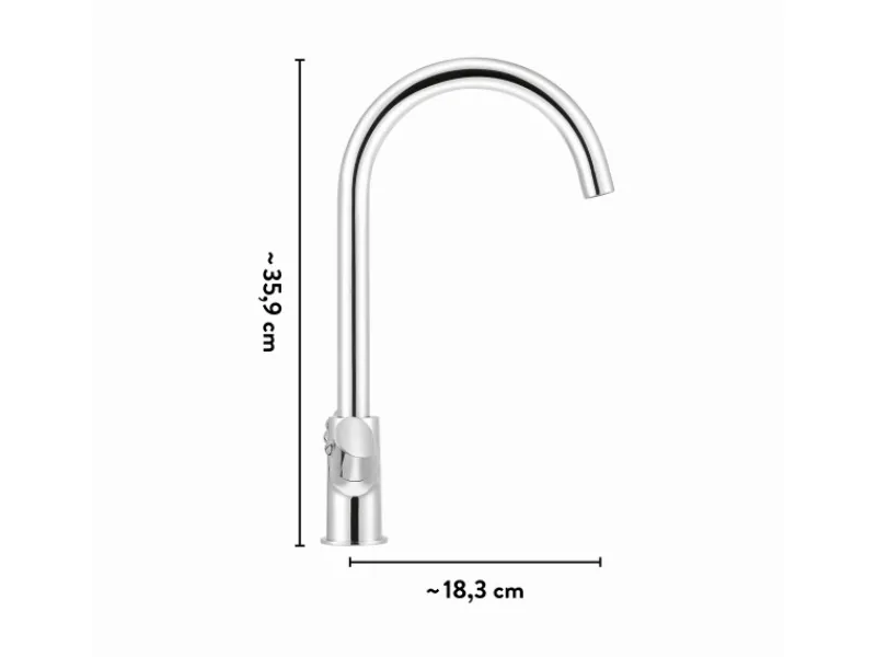 Sale Küchenarmatur KI-1280 Chrom Zweigriffarmatur