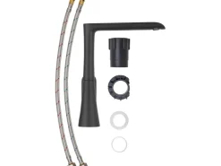 baliv Einhebelmischer<Küchenarmatur KI-5071 Chrom-Schwarz