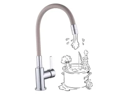 Sale Küchenarmatur KI-1822 Chrom-Taupe Einhebelmischer